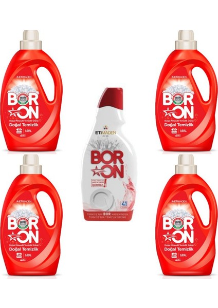 Sıvı Temizlik Ürünü 1,69 Lt Renkliler 4 Adet + Jel Bulaşık Makinesi 820 ml