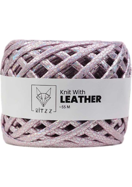 Leather Snake Deri Görünümlü Ip Pembe