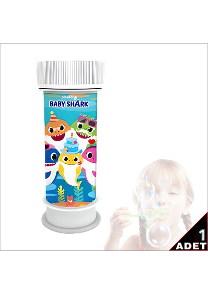 Baby Shark Köpük Baloncuk - 1 Adet fiyatları