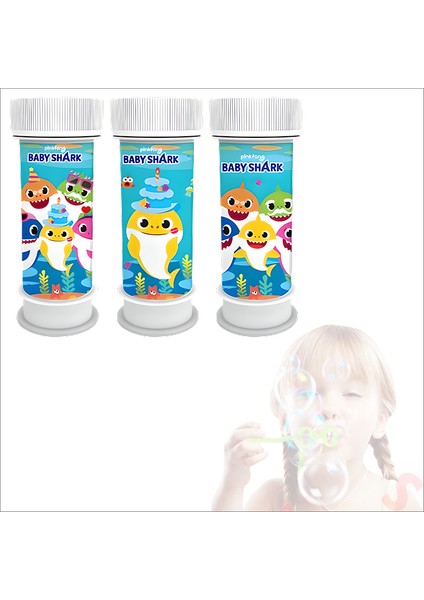 Baby Shark Köpük Baloncuk - 3 Adet