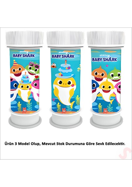Baby Shark Köpük Baloncuk - 3 Adet modelleri