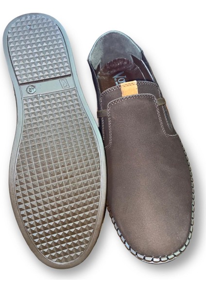 Kahve Nubuk Saraçlı Erkek Deri Ayakkabı (5102) - Kahverengi - 43 - ST01883-KAHVERENGİ-43 fırsatları