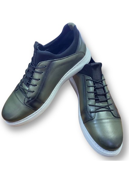 Yeşil Hakiki Deri Erkek Spor Ayakkabı (4467) - Yeşil - 42 - ST01885-YEŞİL-42