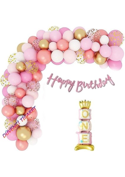 Lüks One Balon Zincir Set