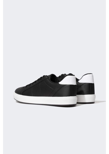 Erkek Düz Taban Bağcıklı Suni Deri Sneaker A9426AX23AU