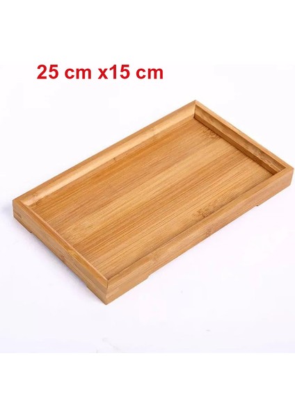 Bambu Çok Amaçlı Düzenleyici Sunum Tepsisi (25 cm x 15 Cm)