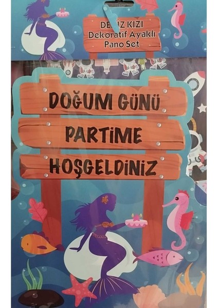 Çıtıpıtıstore Deniz Kızı Ayaklı Dekoratif Ayaklı Set