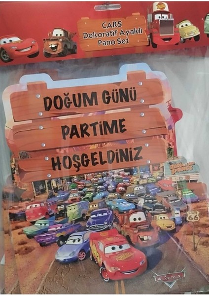 Çıtıpıtıstore Cars Ayaklı Dekoratif Ayaklı Set