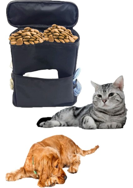 Siyah Kedi Mama Taşıma Çantası Büyük Boy Su Geçirmez Taze Tutar fırsatları