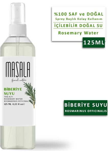 Hidrolat Seti %100 Doğal Yağlı Saf Gül Suyu - Biberiye Suyu - Lavanta Suyu 3 x 125 ml