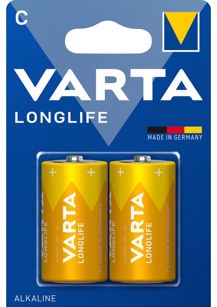 VARTA Longlife Alkalin C Boy 2'li paket