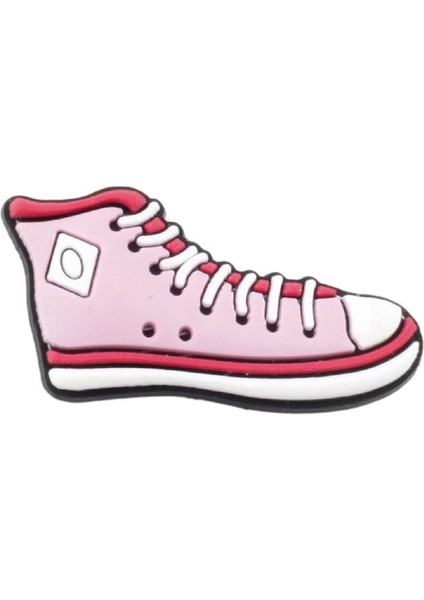 Pembe Spor Ayakkabı Tasarım Silikon Crcs(Jibbitz) Terlik Süsü-S1
