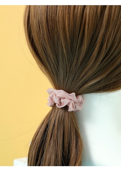 5'li Kumaş Saç Lastiği Seti Pembe fırsatları