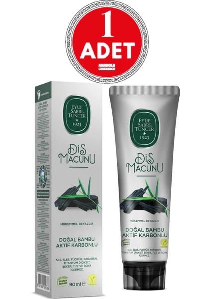 Diş Macunu Bambu Karbonlu 90 ml