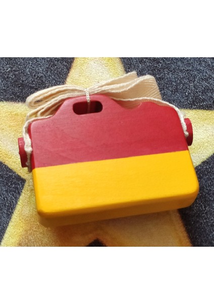 Doğal Ahşap Gökkuşağı + Balon + Fotoğraf Makinesi Galatasaraylı Renklere Özel 3 Lü Set fırsatları