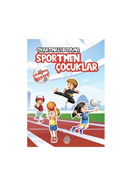Çıkartmalı Boyama - Sportmen Çocuklar