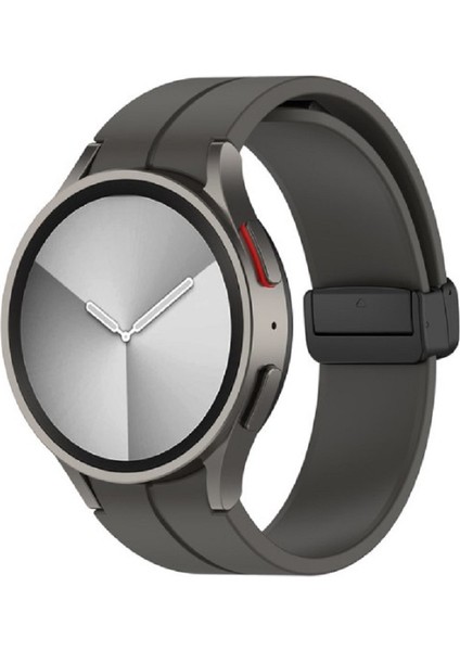 Samsung Galaxy Watch 6 40 / 44MM Uyumlu Kordon Magnet Tokalı Silikon Strap