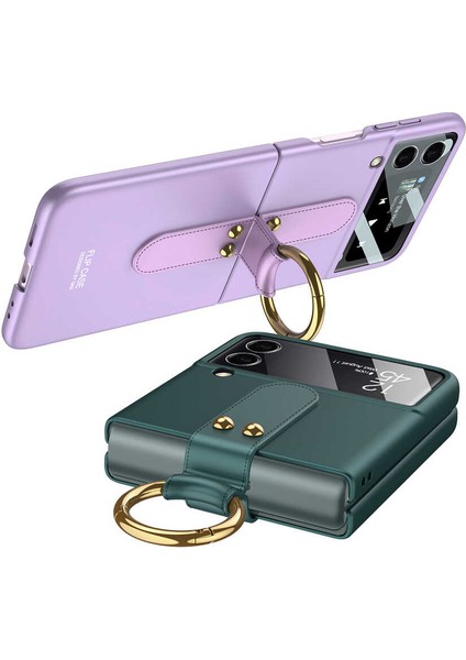 Samsung Galaxy Z Flip 3 Kılıf Mat Dokulu Ultra Ince Yapılı Kapak (Flip Rink) fırsatları