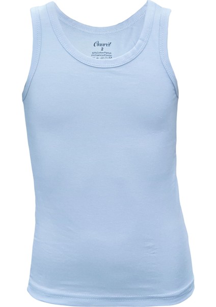 5'li Erkek Çocukli Askılı Likralı Sade Desensiz Atlet indirimleri