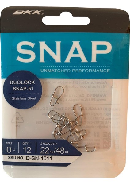Duolock Snap-51 Klips No:0 (12li Paket)