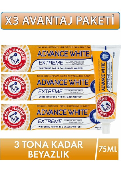 arm & Hammer Advance White Diş Macunu 3 x 75 ml