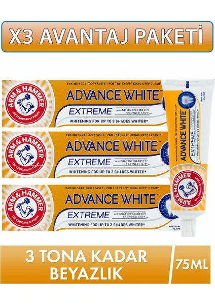 Arm Hammer ﻿arm & Hammer Advance White Diş Macunu 3 x 75 ml