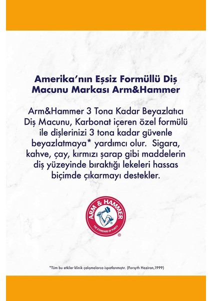 arm & Hammer Advance White Diş Macunu 3 x 75 ml