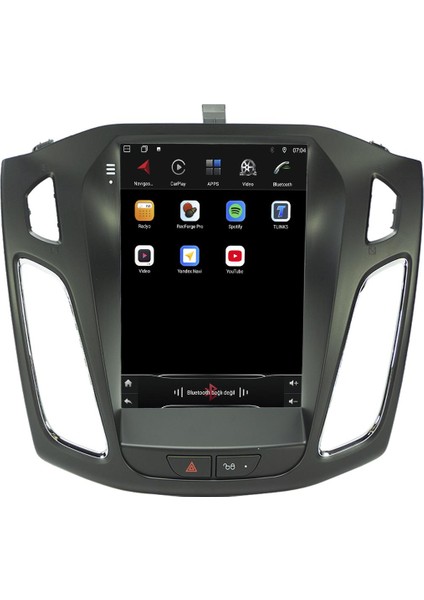 Ford Focus 3 Android 10 Multimedya Carplay 8gb Ram + 128GB HDD Navigasyon Tesla Ekran