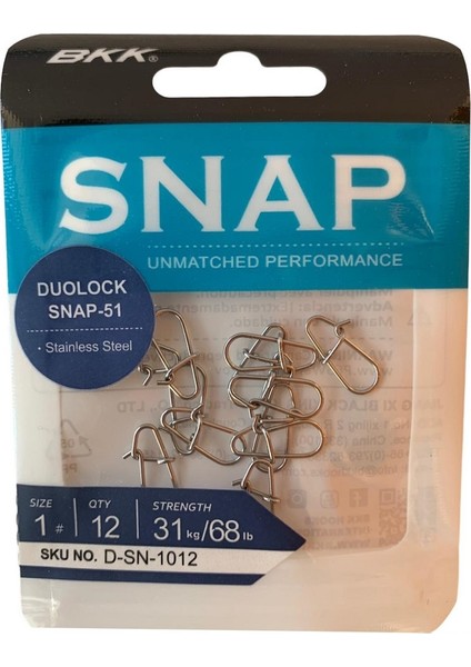 Duolock Snap-51 Klips No:1 (12li Paket)