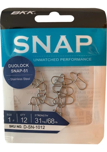 Duolock Snap-51 Klips No:1 (12li Paket)