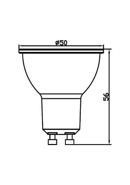 BA25-00651-BRAYTRON 6.5W 4000K Soğuk Beyaz GU10 Lensli LED Ampul 6 Lı Paket