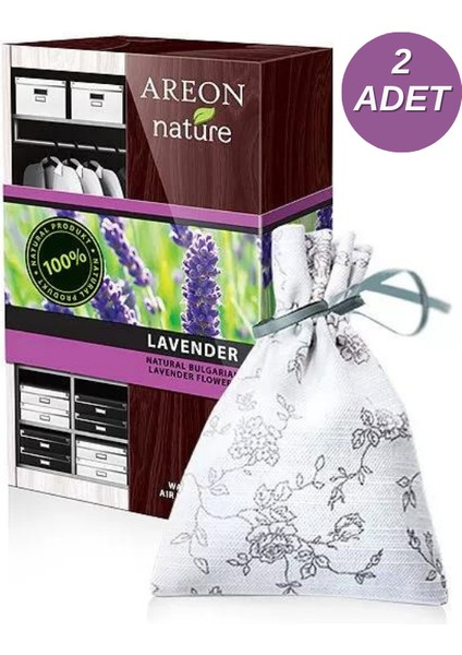 Nature Premium Bag Lavender Dolap ve Çekmece Kokusu 2'li