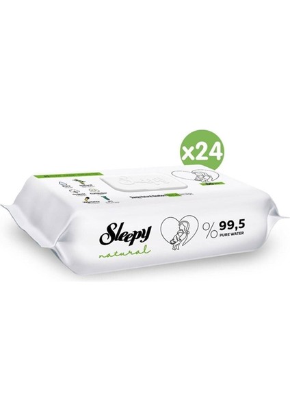 Natural Yenidoğan Islak Bebek Havlusu 60'lı x 24 Adet fiyatları