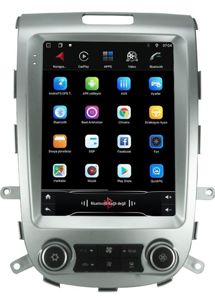 Hyundai Santa Fe Android 10 Multimedya Carplay 8gb Ram + 128GB HDD Navigasyon Tesla Ekran modelleri