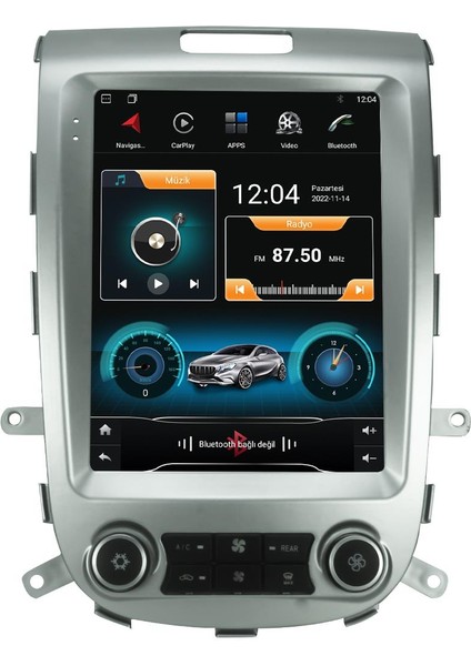 Hyundai Santa Fe Android 10 Multimedya Carplay 8gb Ram + 128GB HDD Navigasyon Tesla Ekran fırsatları