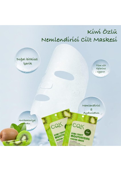 10 Adet Kiwi Kivi Meyvesi Portakal Çiçeği Nemlendirici Yüz Kağıt Maske XLM120 indirimleri