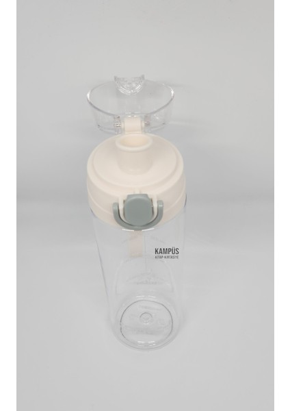Cool-J Optima 600ML Beyaz-Gri Kilitli Tritan K7565 Matara