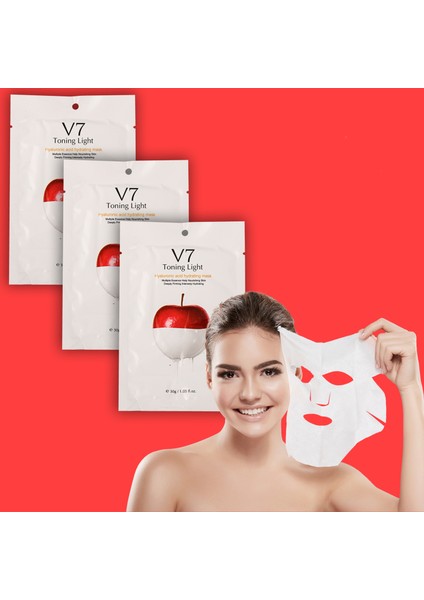 3 Adet One Toning Light Sticking Anında Aydınlatıcı Yatıştırıcı Vitamin Maskesi Xlmv7