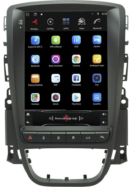 Opel Astra J Android 10 Multimedya Carplay 8gb Ram + 128GB HDD Navigasyon Tesla Ekran