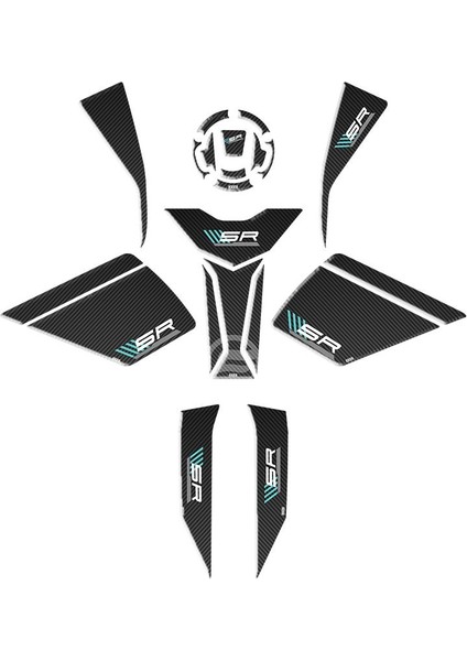 Cf Moto 450 Sr 2023 Uyumlu Full Tank Pad Set 001