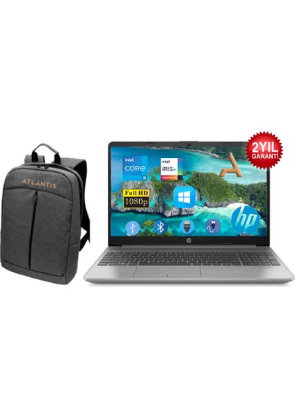 250 G8 i5-1135G7 8GB 128GB SSD 853U8ES120ATL126 W10Pro 15.6" Full HD Taşınabilir Bilgisayar+Çanta