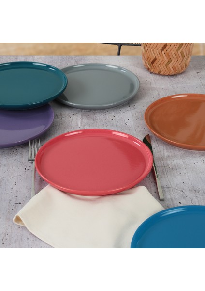 Nordic Mixed Pasta Tabağı 22 cm 6 Adet - 406/620