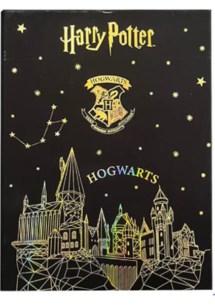 Harry Potter Lisanslı Gold Defter