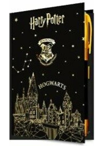 Harry Potter Lisanslı Gold Defter