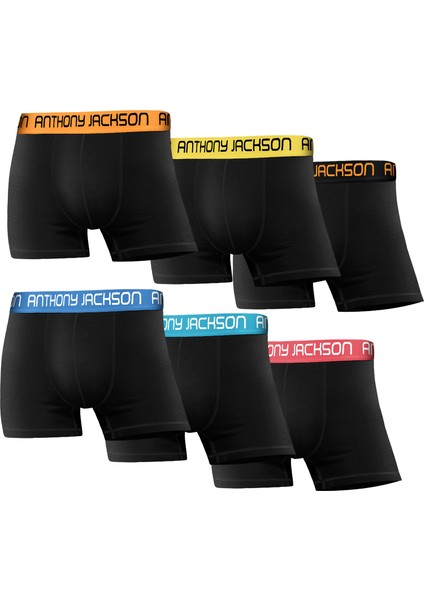 Likralı 6'lı Kutu Premium Erkek Boxer Massımo