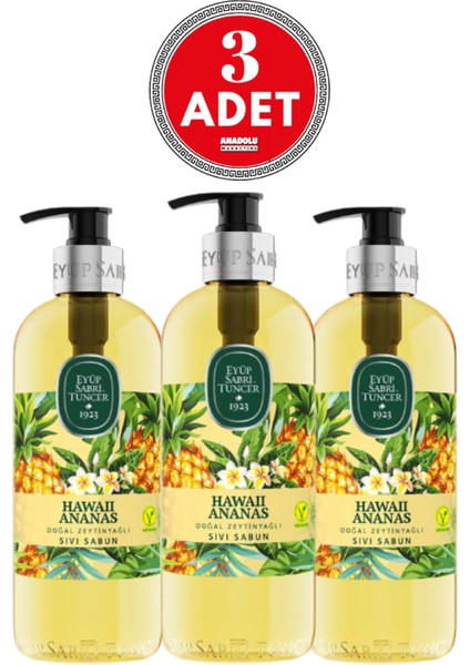 Sıvı Sabun Hawaii Ananas 500 ml x 3 Adet
