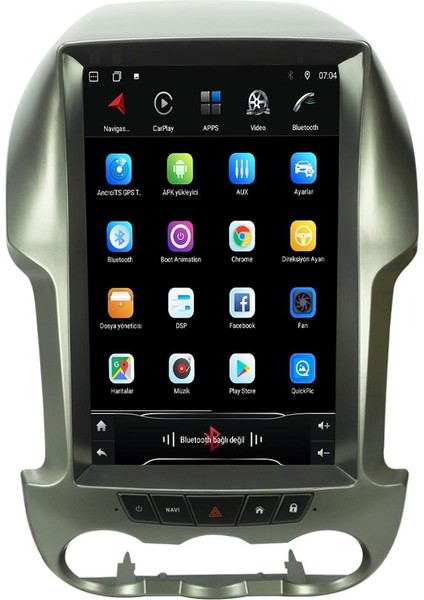 Ford Ranger Android 10 Multimedya Carplay 8gb Ram + 128GB HDD Navigasyon Tesla Ekran modelleri