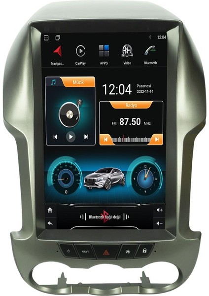 Ford Ranger Android 10 Multimedya Carplay 8gb Ram + 128GB HDD Navigasyon Tesla Ekran fırsatları