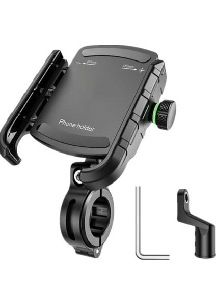 M8S Gidon ve Ayna Bağlantılı 3.5 - 7.ö Inç Bisiklet Motosiklet Scooter Telefon Tutucu