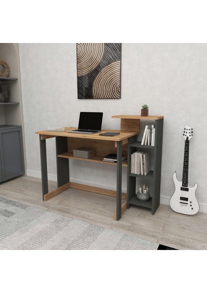 Saye 5 Raflı Kitaplıklı Çalışma Masası Beyaz fiyatları